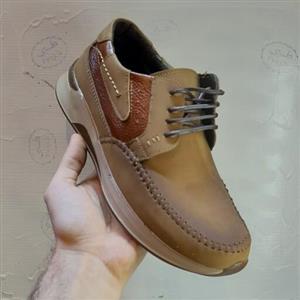 کفش مردانه طبی اسپرت بندی راحتی دست دوز تبریز برند گوهر گام ورزشی ونس برای پیاده روی و ایستادن روزمره مخصوص کمر زانو