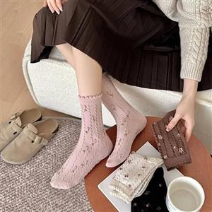جوراب نیم ساق گل ریز