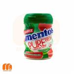 آدامس مغزدار بدون قند پیور فرش طعم هندوانه 60 گرم منتوس MENTOS pure fresh 