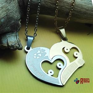 گردنبند دوتایی قلب