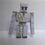 ماکت مقوایی شخصیت آیرون گولم ماین کرافت. Minecraft Irongolem Figure