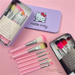 براش آرایشی 7 تیکه هلو کیتی مسافرتی