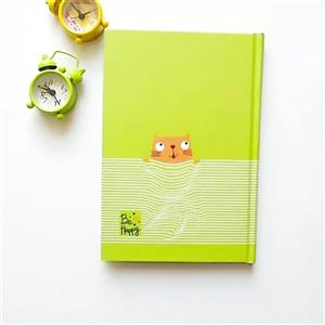 دفتر خاطرات 100 برگ جلد سخت طرح گربه برند فدک