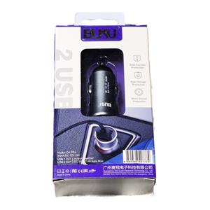 شارژر فندکی 2USB Metal برند Buku مدل CH-004