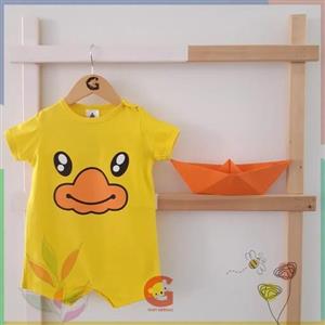 رامپر اسپرت جوجه اردک زرد نخ پنبه درجه یک  برند baby gap با کیفیت تضمینی