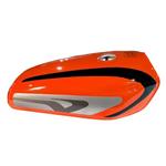 باک موتور سیکلت هوندا میلاد باک رنگ نارنجی مدل کاستوم مشکی