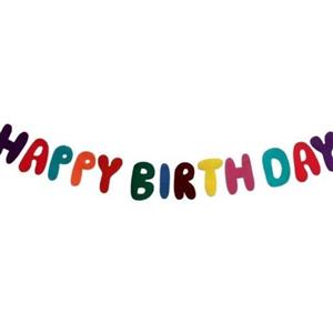 ریسه نمدی تولد طرح happy birthday