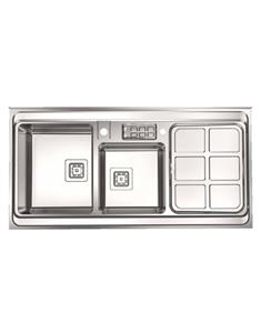 سینک ظرفشویی استیل البرز steelalborz مدل 855 روکار