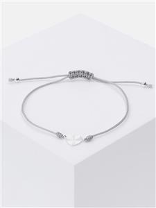 دستبند نخی با پلاک قلب