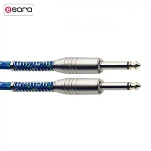 کابل گیتار 6 متری استگ مدل SGC6VT STAGG Instrument cable blue vintage tweed style S series 