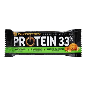 شکلات پروتئین بار ۷ ویتامین و منیزیم کارامل نمکی بدون شکر افزوده 50 گرم گوآن – go on