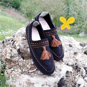 گیوه مردانه سایز 42 طرحی زیبا و خاص قابل ست کردن با عزیزانتون بهترین گزینه برای کادو دادن