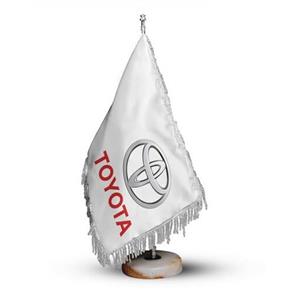 پرچم رومیزی شرکت تویوتا TOYOTA با پایه سنگی افراتوس