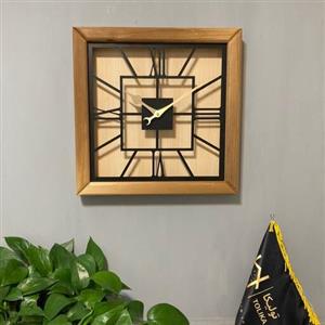 ساعت دیواری چوبی کد 4366 تولیکا