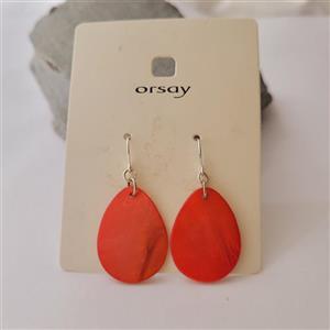 گوشواره صدفی نارنجی