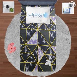 ملحفه کشدار دونفره عرض 180 جنس نخ خارجی با دو عدد روبالشی کد 2260 ( ملافه روتختی )