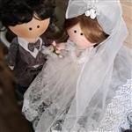 عروسک عروس وداماد روسی قابل سفارش در اندازه ورنگهای مورد نظر مشتری
