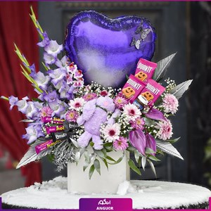 باکس مخملی جذاب گل