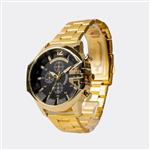 ساعت دیزل شاخدار DIESEL مردانه طلایی مناسبترین قیمت صفحه مشکی مدل U700ادغام زیبایی و مد روز