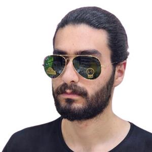 عینک آفتابی ریبن خلبانی شیشه سنگ لنز سبز لجنی 3026 ارسال رایگان