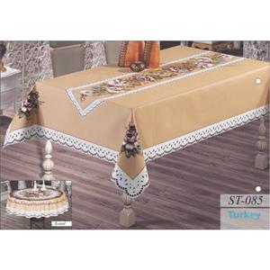 رومیزی ناهارخوری 8 نفره ترک ساغول مستطیلی ST-085