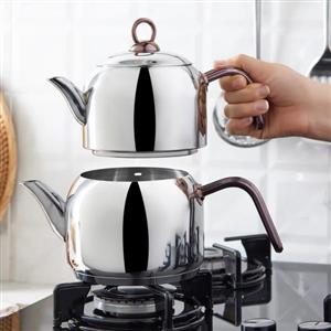ست کتری و قوری کاراجا مدل Urban رنگ رزگلد
