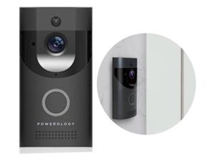 زنگ درب تصویری هوشمند پاورولوژی Powerology Smart Video Doorbell PSVDBBK 
