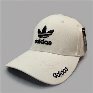 کلاه کپ سفید Adidas پشت سگکی کد 2766 