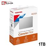 هارد اکسترنال توشیبا Canvio Flex Silver ظرفیت 1 ترابایت 