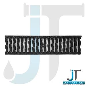 کانال پلی امید و گریل چدنی عرض 13 سانت تقویت شده مشکی