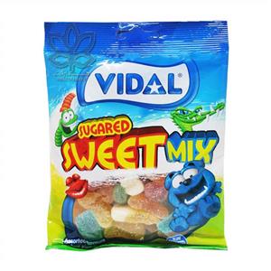 پاستیل شکری میکس ( بدون گلوتن ) 100 گرم ویدال – vidal