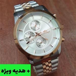 ساعت مچی مردانه الگانس بند استیل تو پر  فول تایم ELEGANCE