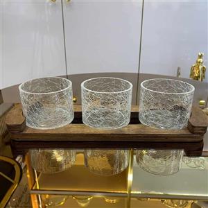 اردو خوری و رولت خوری  اردوخوری چوبی 3 عددی همراه استند کد 1320 