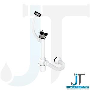 سیفون ظرفشویی یک لگن با سرریز سینی جهانیار