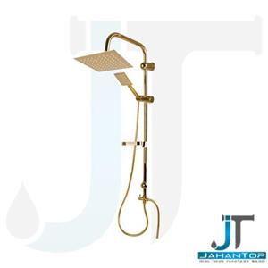 علم یونیورست دوکاره استیل مربع طلایی براق جلسومینا