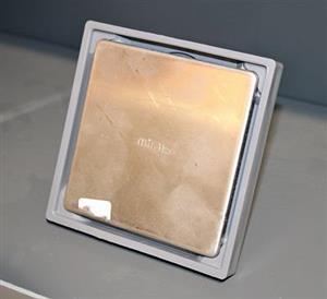 کفشور 11*11 سانت تمام استیل درب گرد میراب