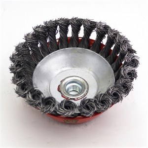 فرچه سیمی کاسه ای بافته مدل گوریلا کد YP-BAFTEH-125MM