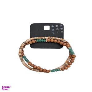 دستبند مردانه سیکس مدل مهره ای مجموعه 2 عددی