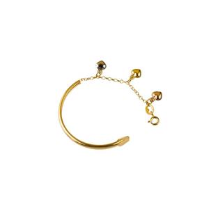 دستبند بچه گانه طلا 18عیار گالری طلاچی مدل آویز قلب Gold Bracelet