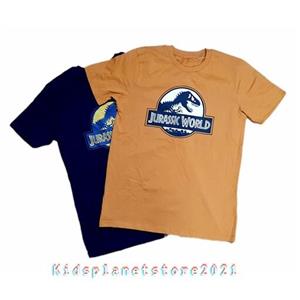 تیشرت نخی پسرانه 12تا 14 سال اورجینال برند kids مدل پارک ژوراسیک دایناسور