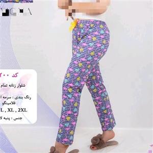 شلوار راحتی زنانه نخ و پنبه  رامونا (بسیار باکیفیت) در3سایز