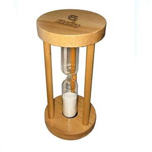 ساعت شنی چوبی واتان مدل کپسولی  wooden-5min
