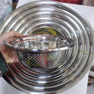 آبکش 6تایی یونیک حک شوده ضدزنگ ارسال رایگان