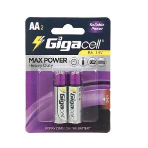 باتری قلمی گیگاسل مدل Max Power بسته 2 عددی