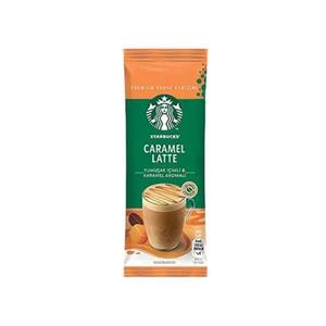 قهوه فوری استارباکس starbucks مدل کارامل لاته caramel latte پک 10 ساشه ای