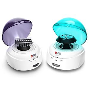 مینی سانتریفیوژ برند Dlab 1500دور  موتور براشلس همراه روتر میکروتیوب 12 شاخه