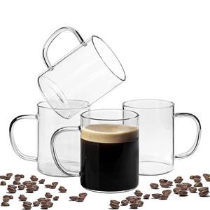 لیوان پیرکس استوانه دسته شفاف