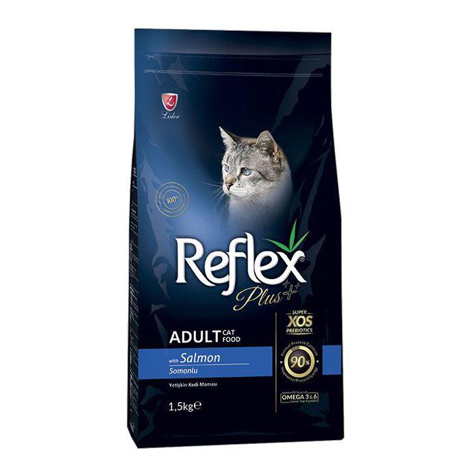 غذای خشک گربه رفلکس پلاس باطعم سالمون 1.5 کیلویی