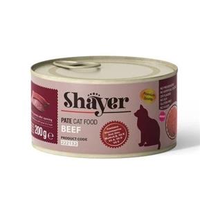 کنسرو  پته غذای گربه با گوشت شایر Shayer Pate beef وزن 200 گرم