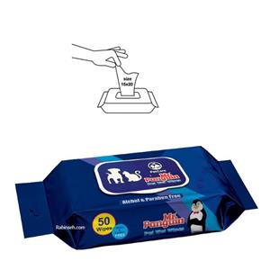 دستمال مرطوب پاکتی مستر پنگوئن 50 برگی